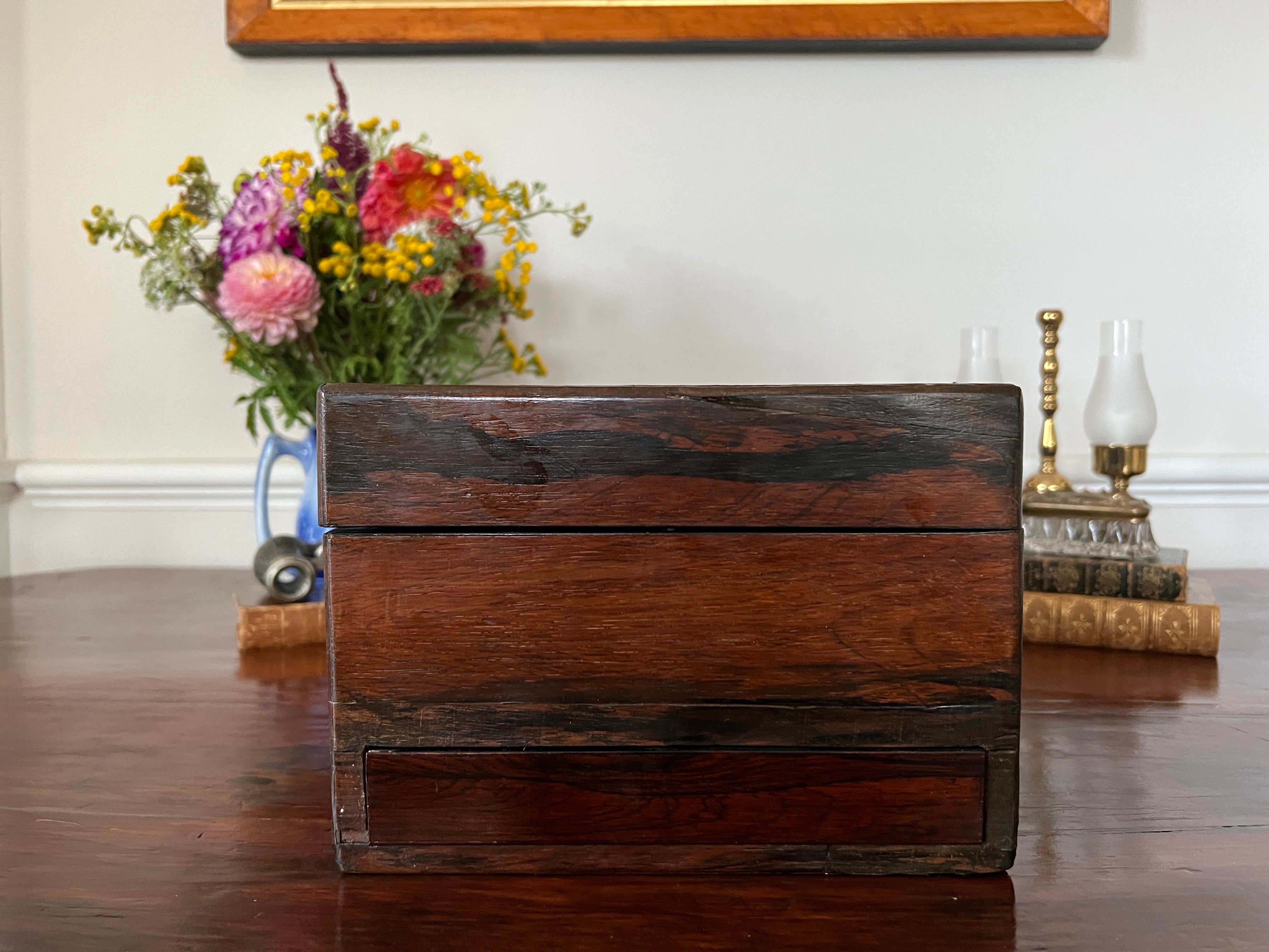 19th Century English Traveling Vanity Dressing Toiletry Case ...